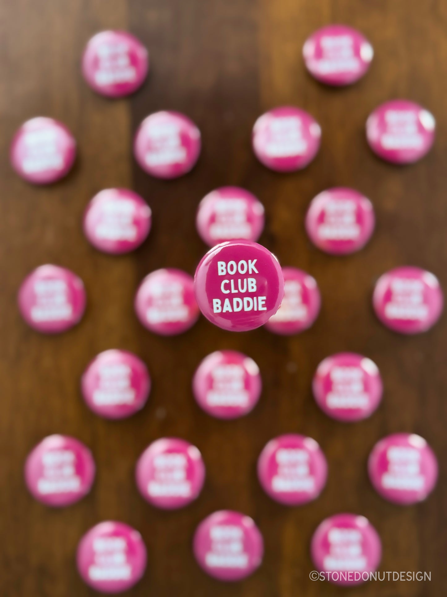 Book Club Baddie Pinback Button