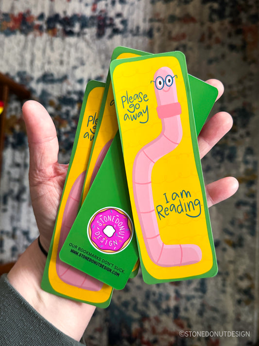 Bookworm Matte Bookmark