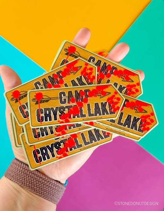 Camp Crystal Lake Vinyl Sticker