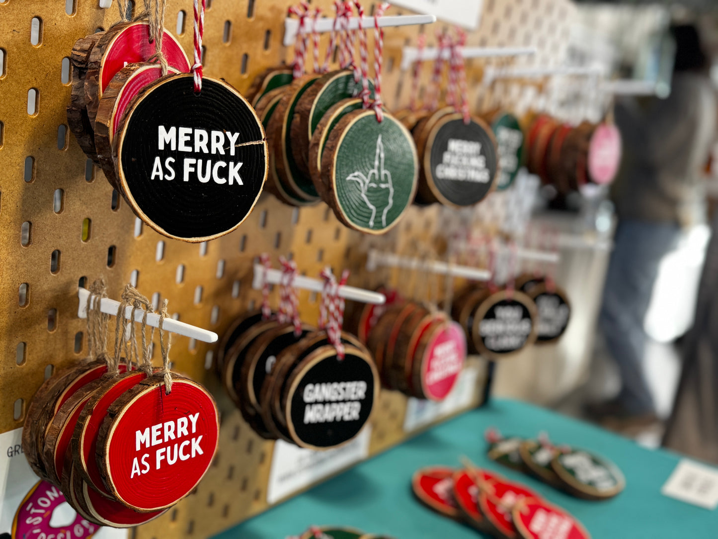 Not High Enough Wood Slice Ornament