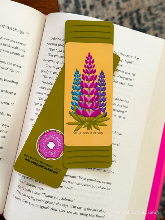 Lupine Matte Bookmark