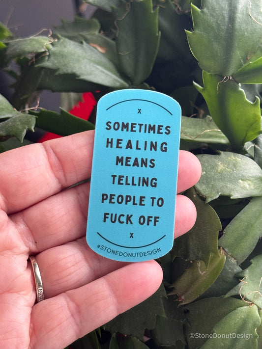 Telling People to Fuck Off Vinyl Sticker