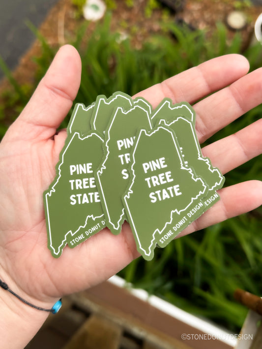 Pine Tree State Maine Sticker