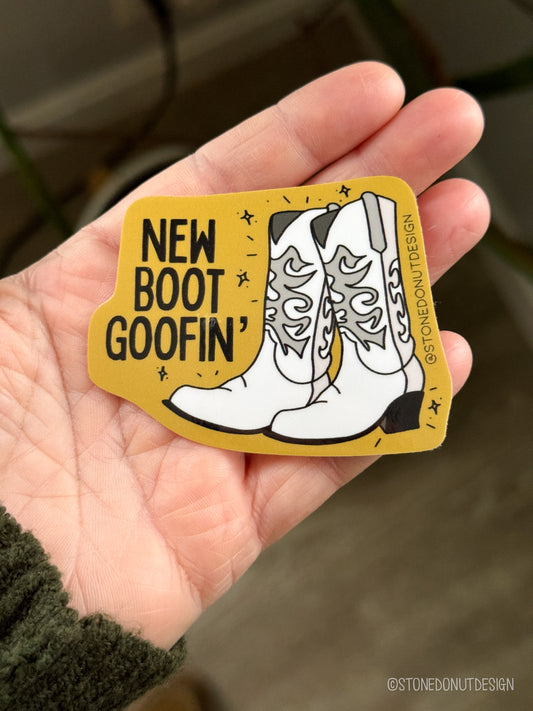 New Boot Goofin' Vinyl Sticker