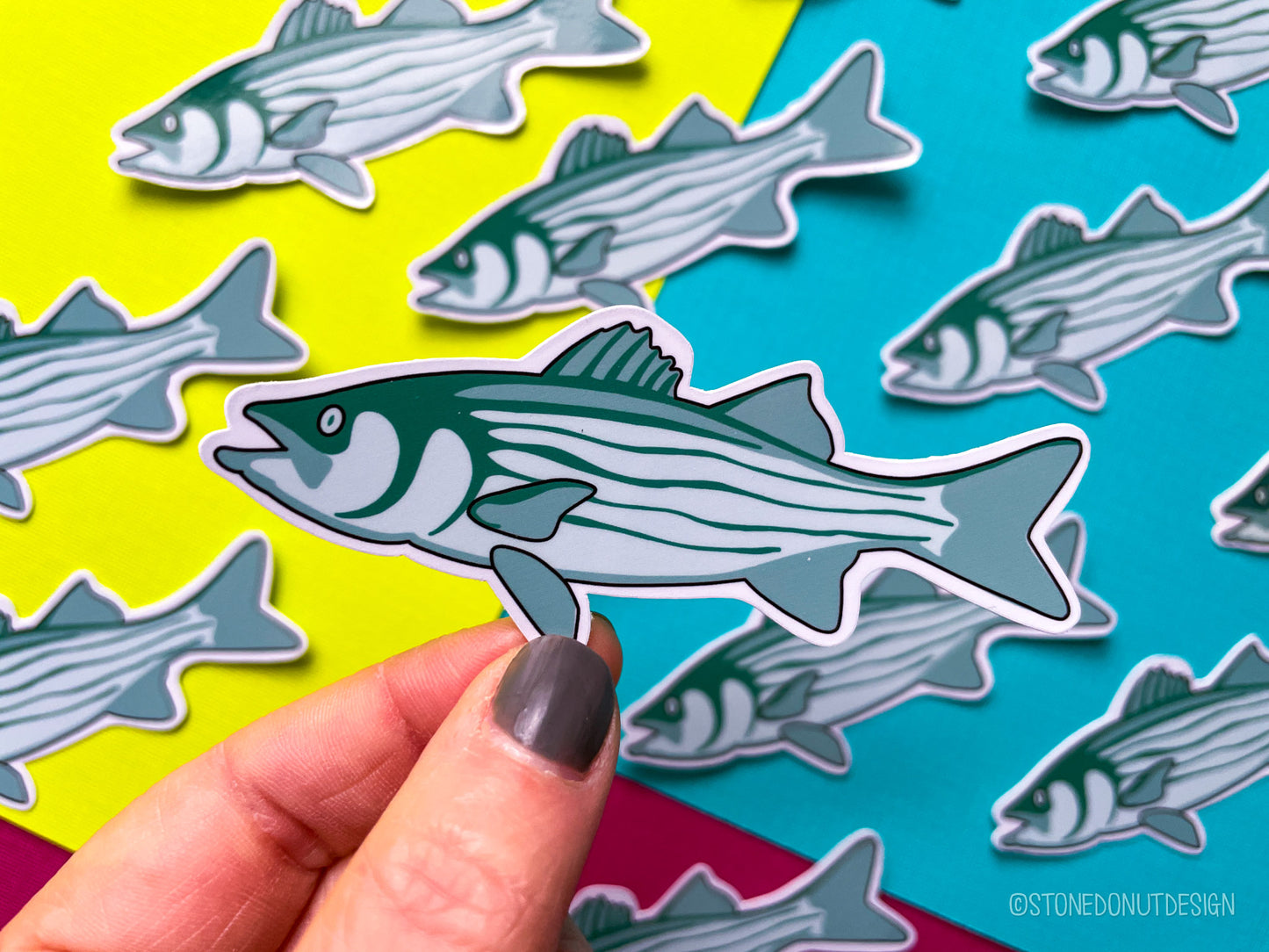 Striper Sticker Striped Bass Vinyl Sticker