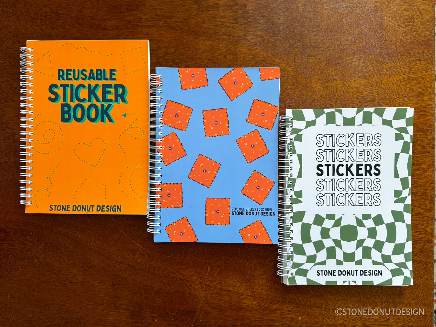 Cheezy Cracker Reusable Sticker Book (50 double-sided pages)