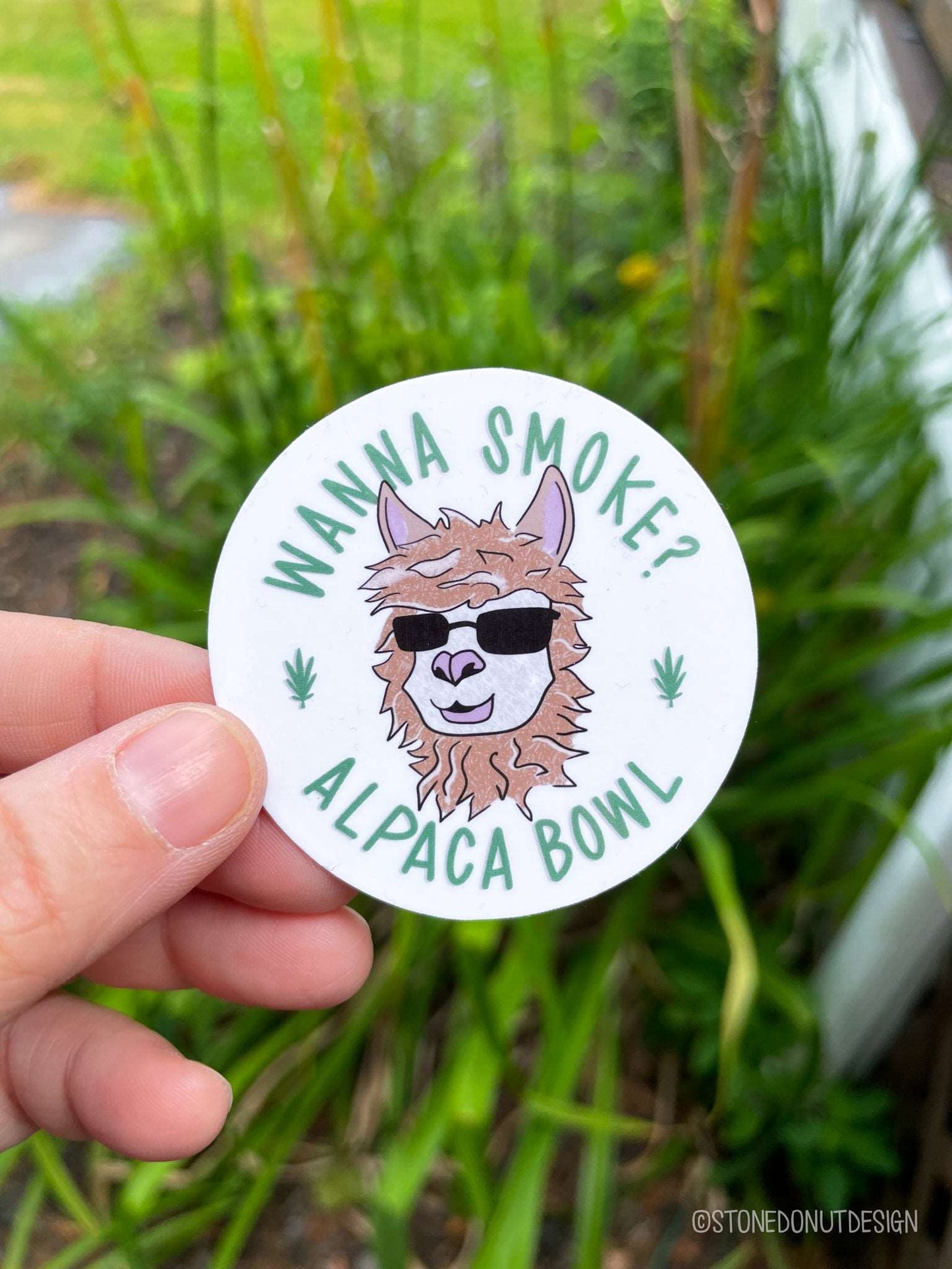 Alpaca Bowl Vinyl Sticker