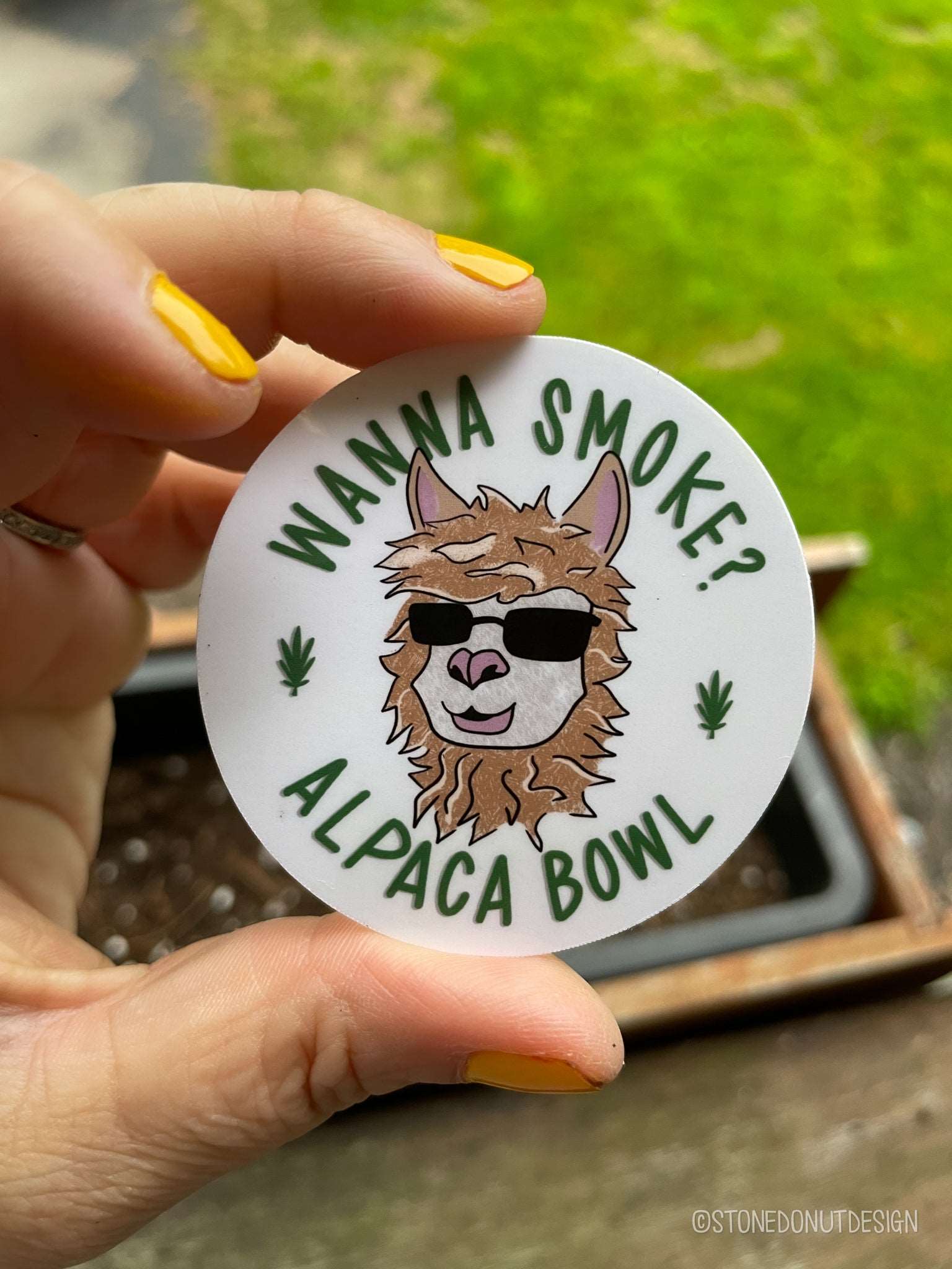 Alpaca Bowl Vinyl Sticker