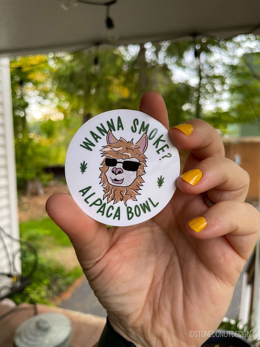 Alpaca Bowl Vinyl Sticker