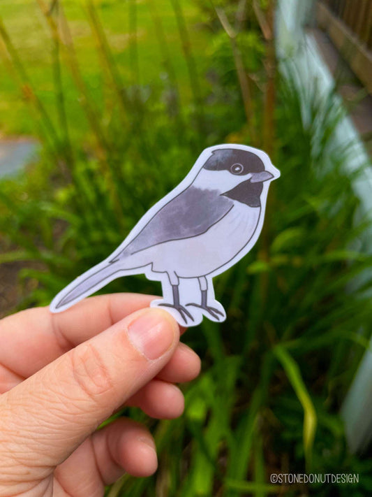 Black-Capped Chickadee Vinyl Sticker