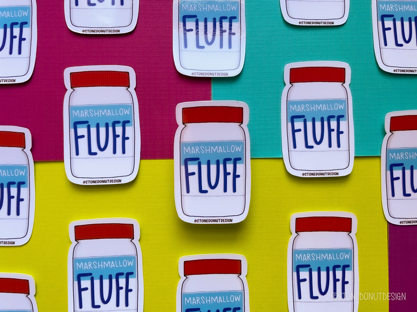 Fluff Jar Vinyl Sticker