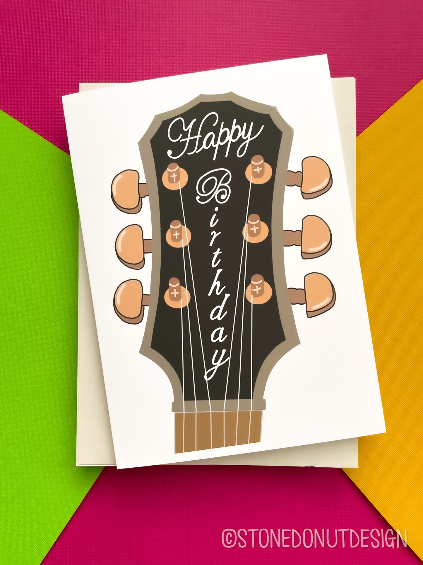 Guitar Happy Birthday by StoneDonut Design