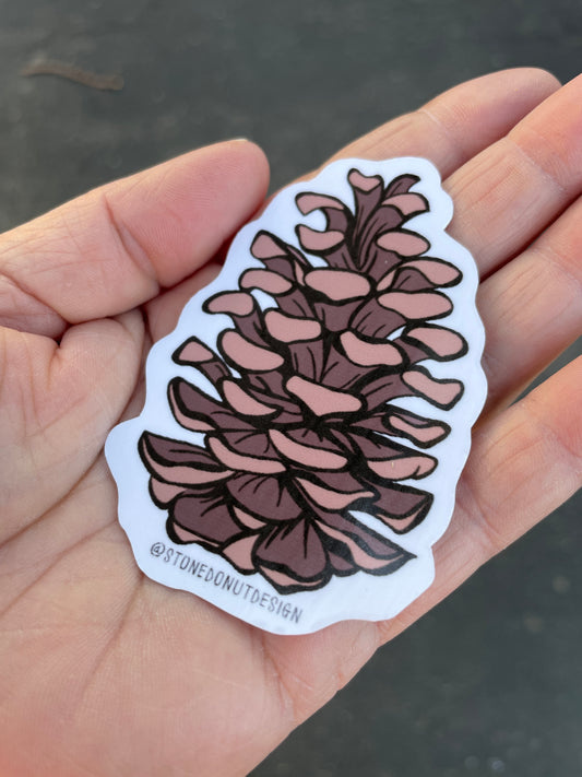 Pinecone Vinyl Sticker