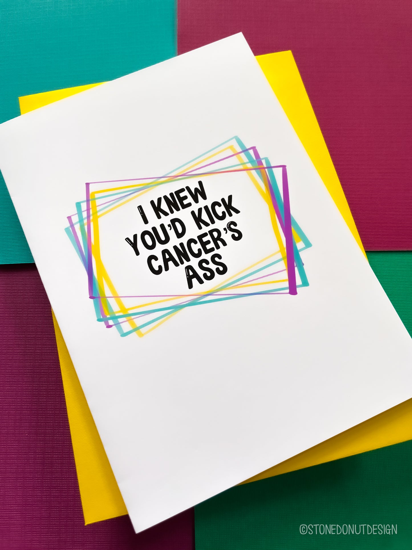 Kicked Cancer's Ass Card by StoneDonut Design