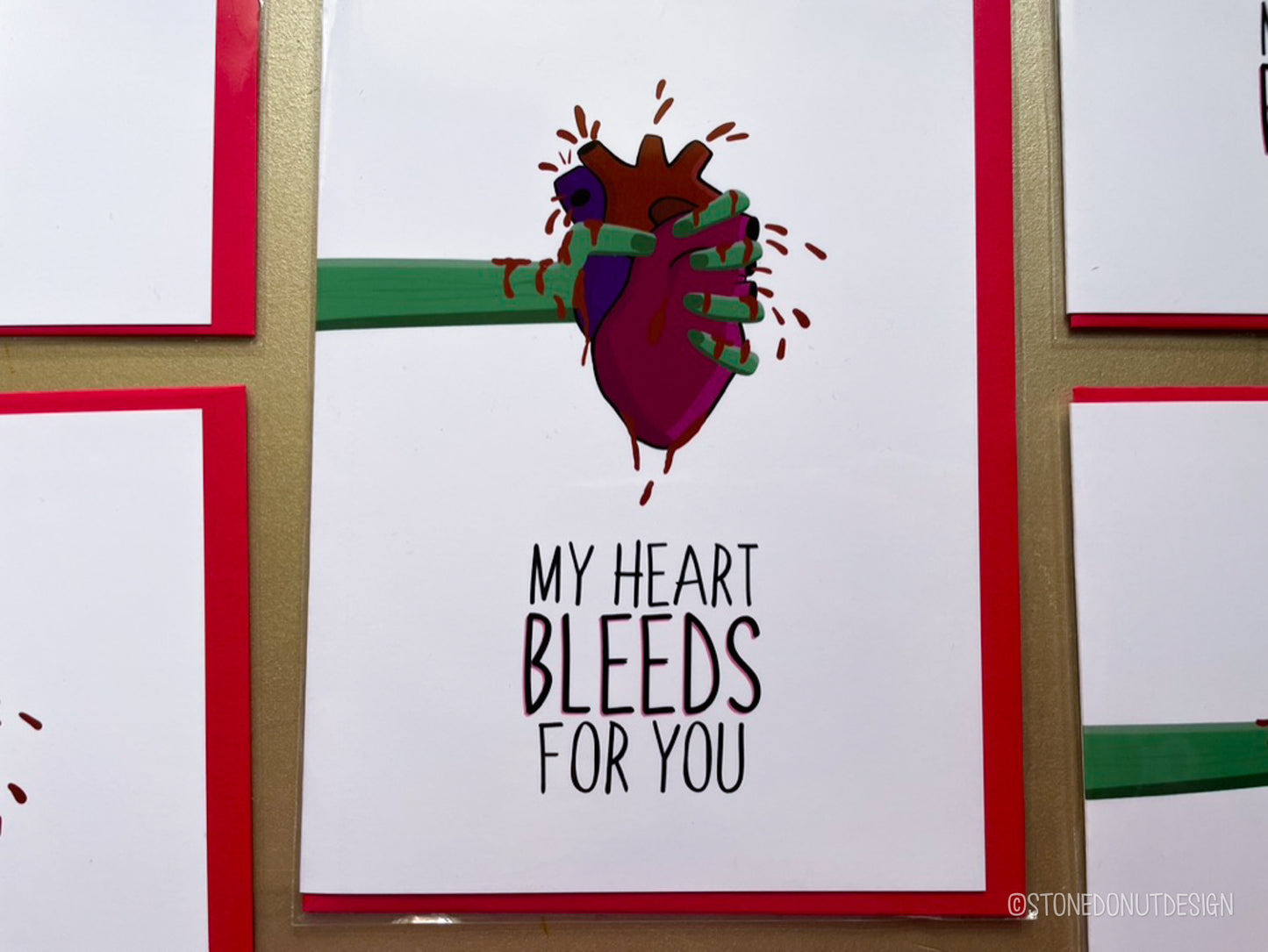 My Heart Bleeds for You Card by StoneDonut Design