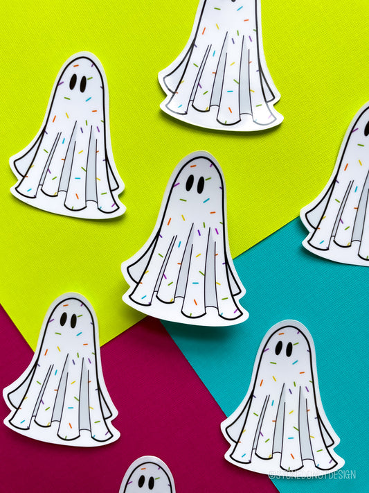 Sprinkle Ghost Vinyl Sticker