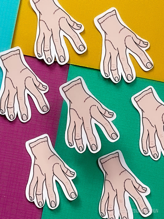 Thing Addams Family Vinyl Sticker