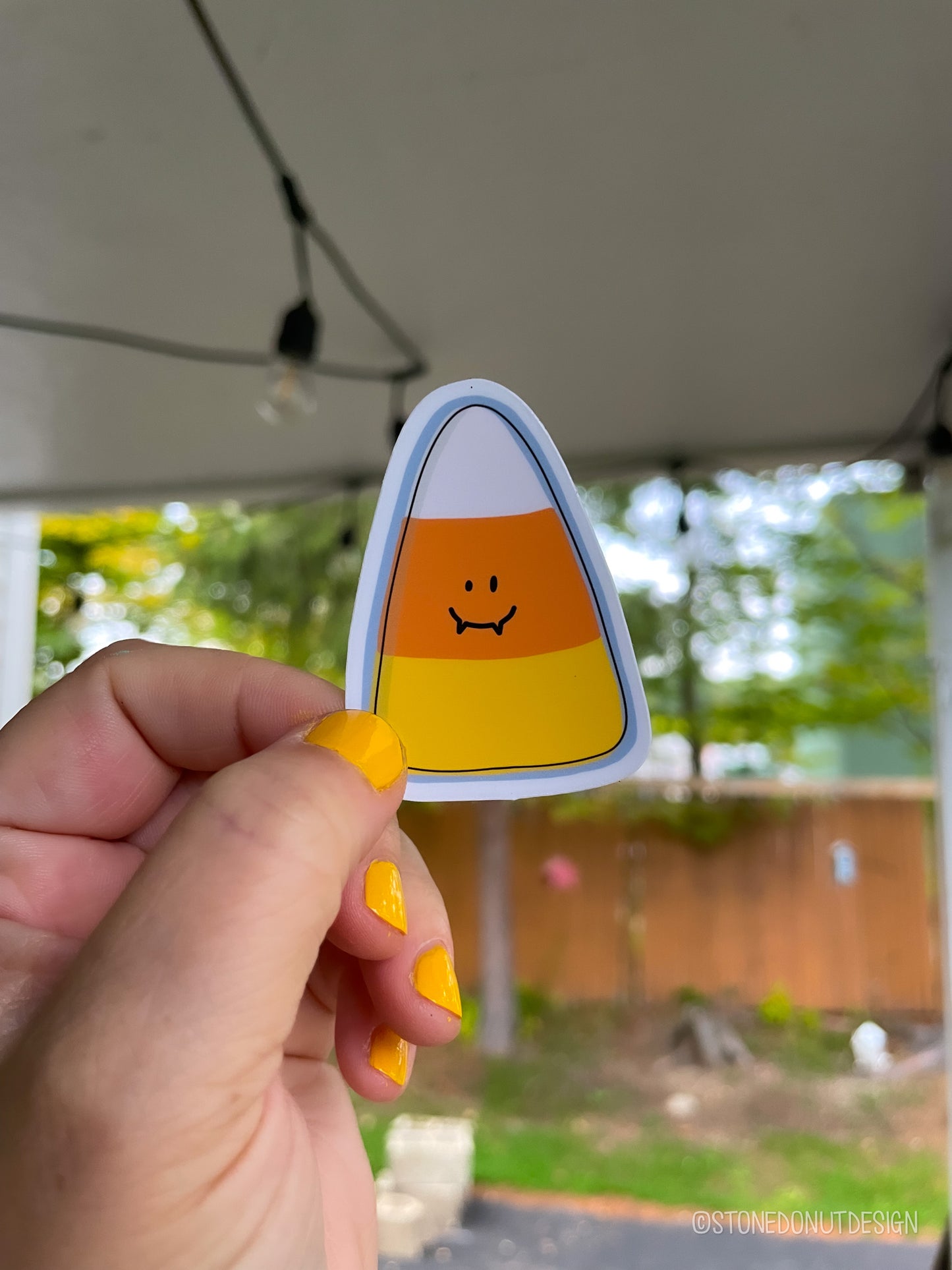 Vampire Candy Corn Vinyl Sticker
