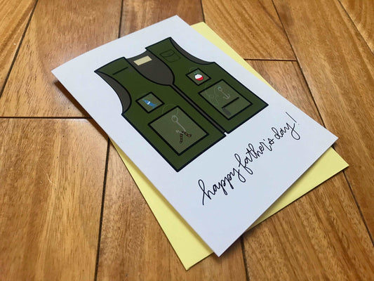 Father's Day Handmade Fisherman Card by StoneDonut Design