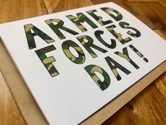 Armed Forces Day Card by StoneDonut Design