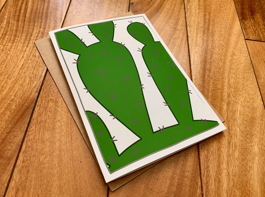Cactus Note Card by StoneDonut Design