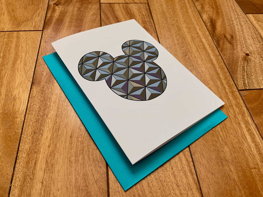 Fun Mickey Ears Epcot Card by StoneDonut Design