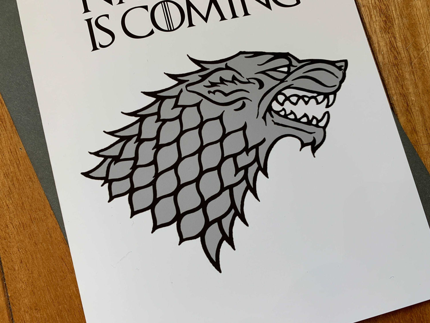 Game of Thrones Name Day is Coming Birthday Card by StoneDonut Design
