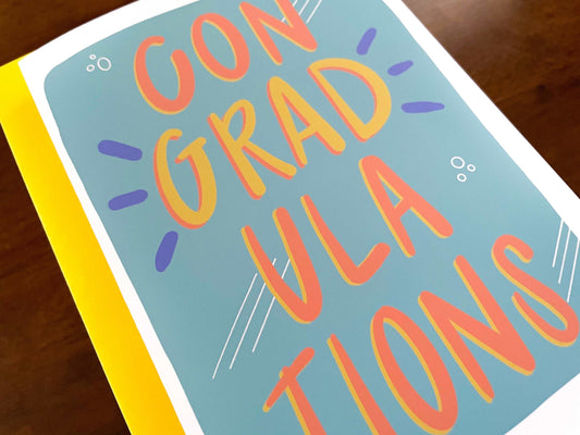 Colorful Graduation Card by StoneDonut Design
