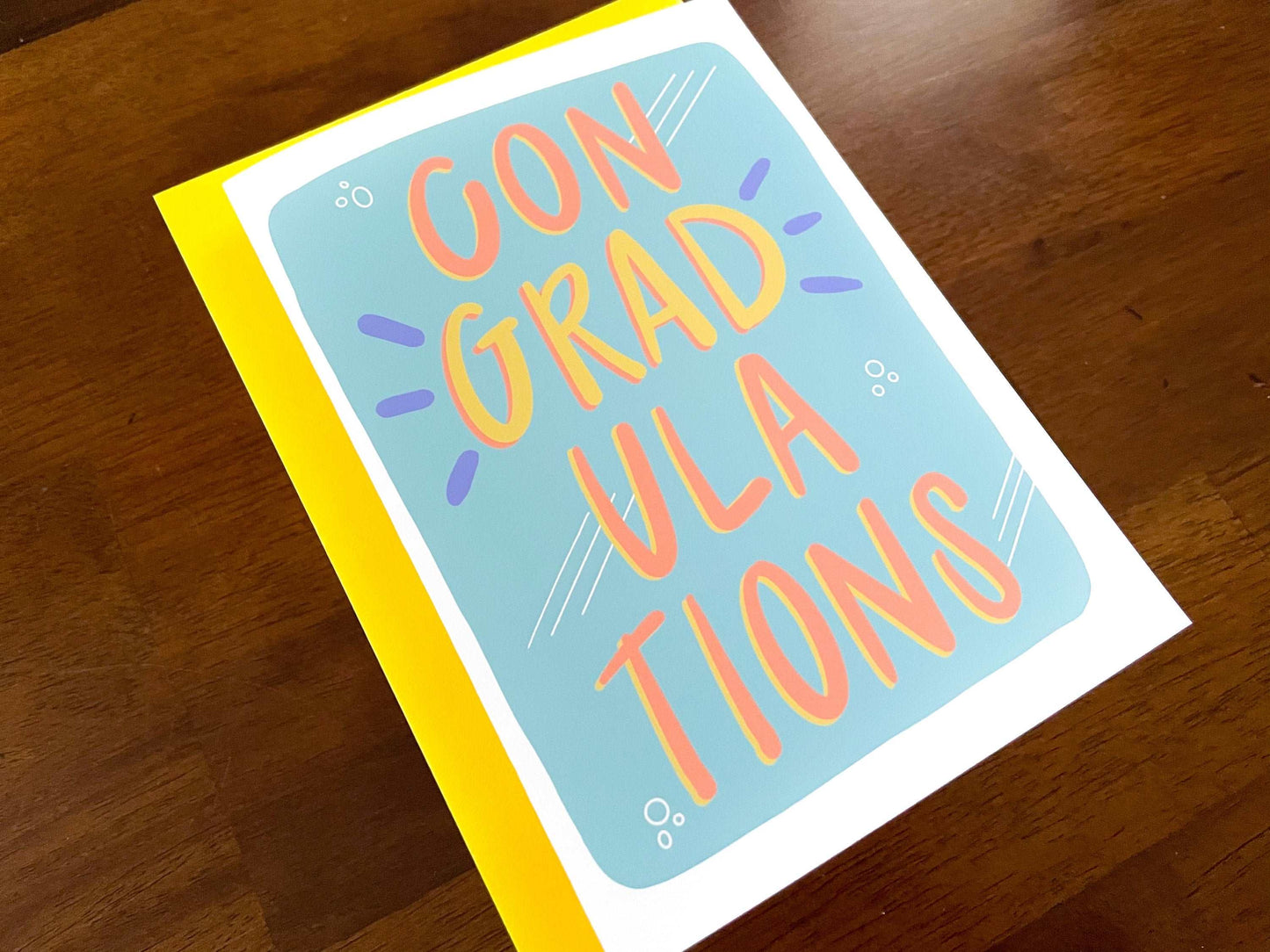 Colorful Graduation Card by StoneDonut Design