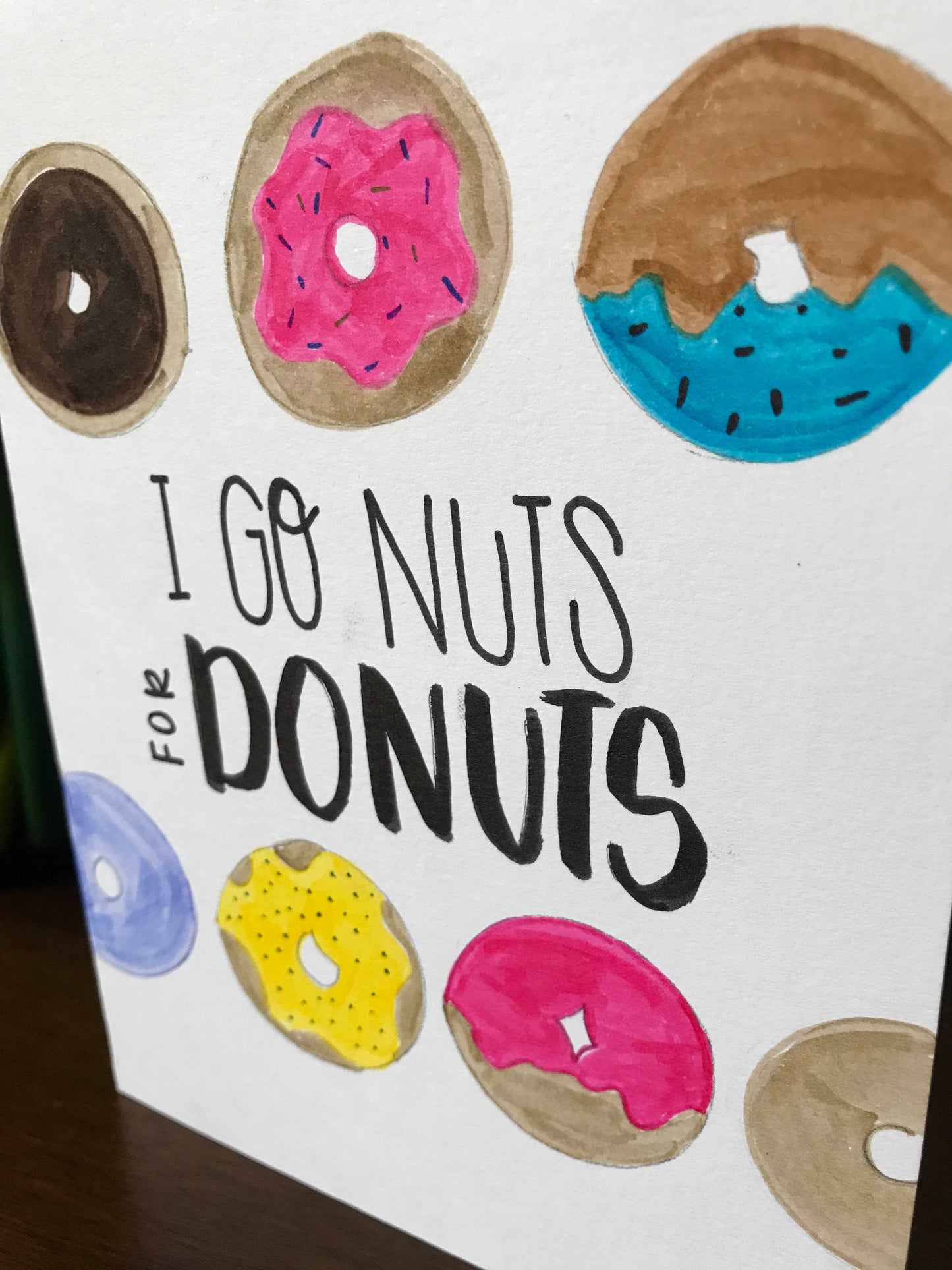 Go Nuts for Donuts Card by StoneDonut Design