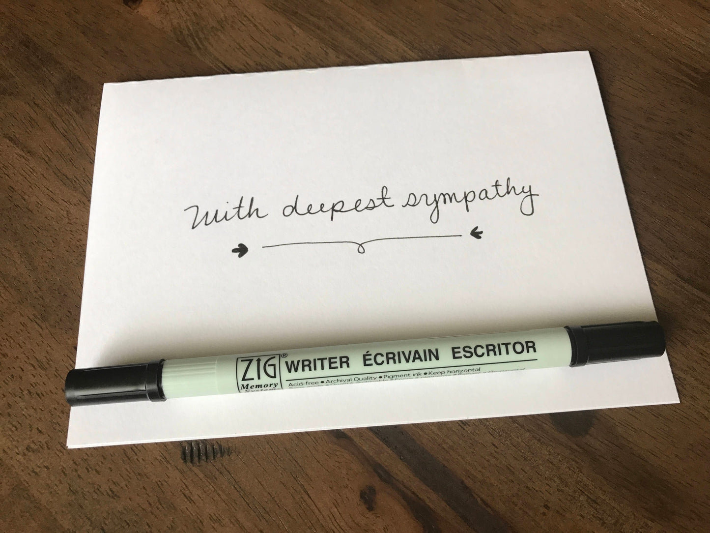 With Deepest Sympathy Card by StoneDonut Design