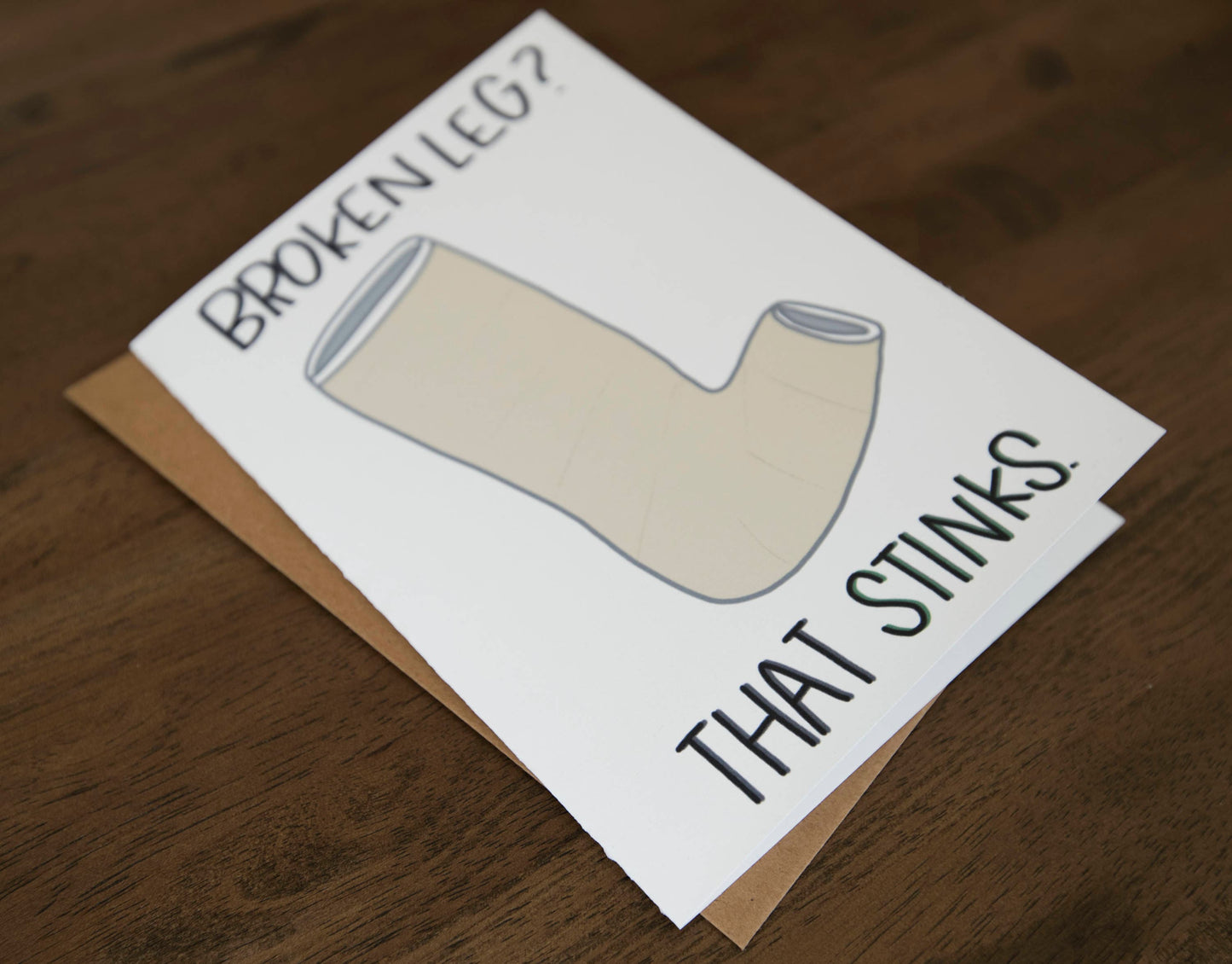 Broken Leg Card by StoneDonut Design