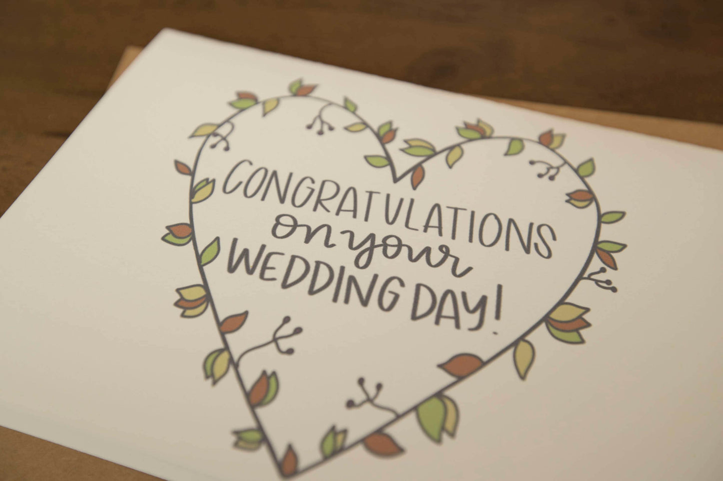 Congrats on Your Wedding Day by StoneDonut Design