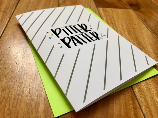 Pitter Patter Baby Card by SToneDonut Design