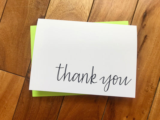 Simple Thank You Card by StoneDonut Design
