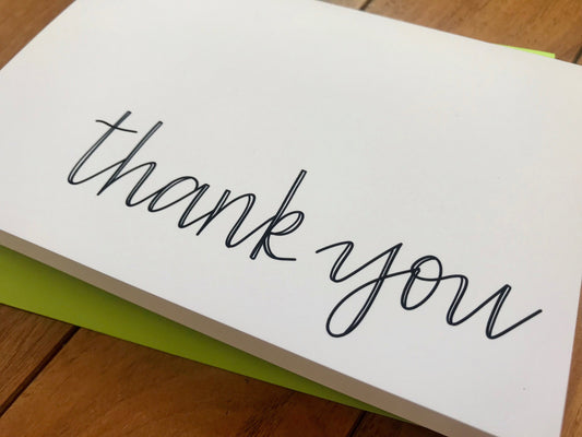 Simple Thank You Card by StoneDonut Design