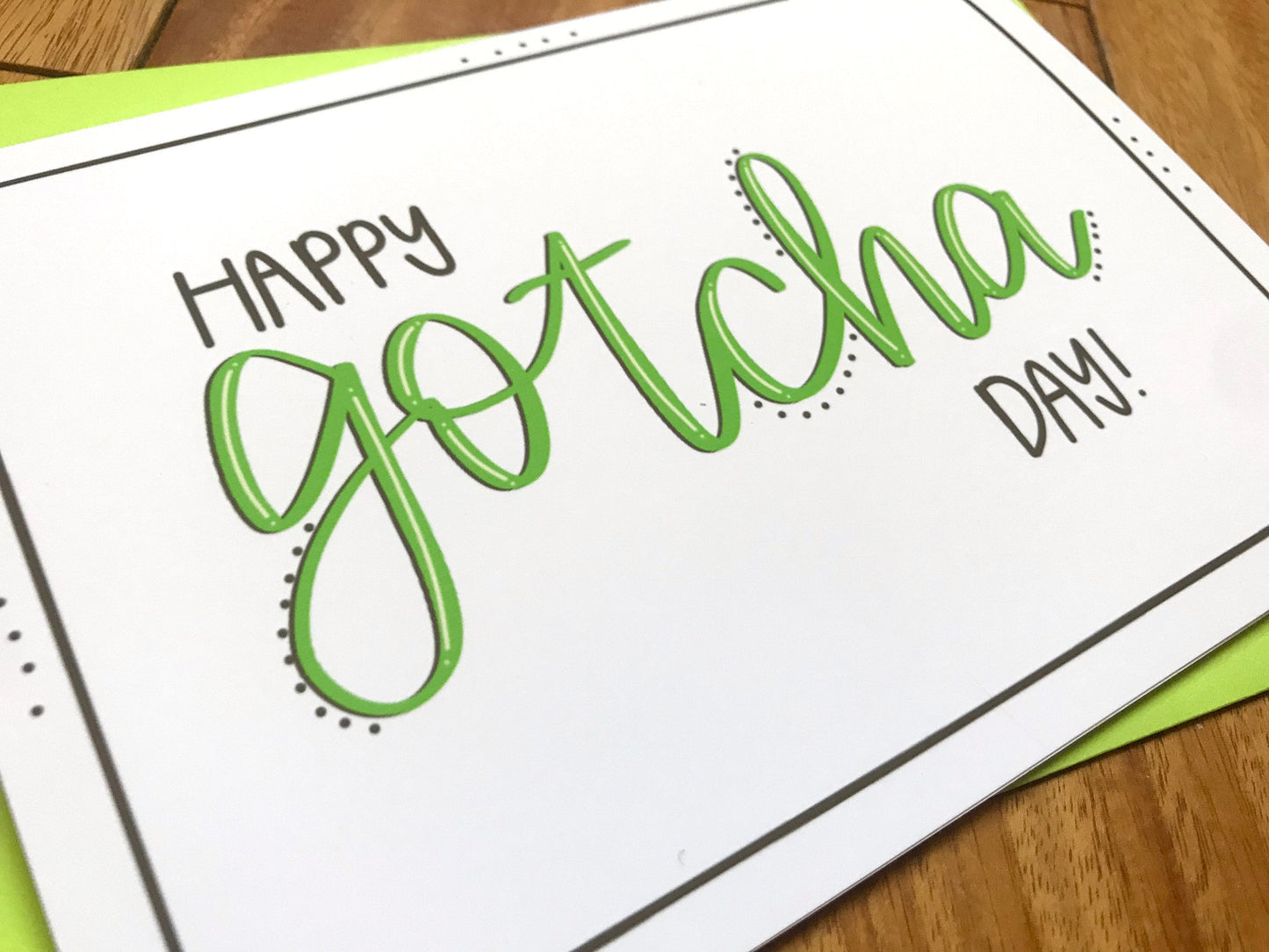 Happy Gotcha Day Adoption Card by StoneDonut Design