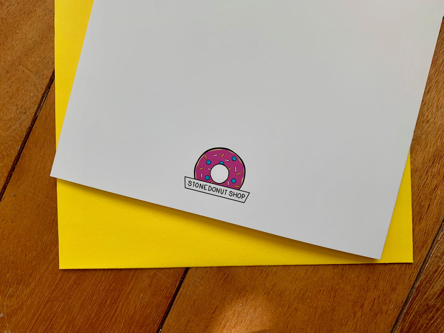 Yum. Donuts! Cute Note Card by StoneDonut Design