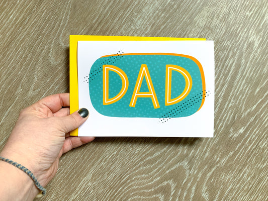 Simple Handmade Father's Day Card by StoneDonut Design