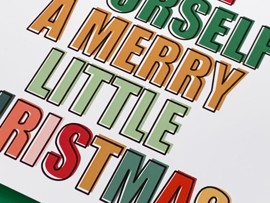 Have Yourself a Merry Little Christmas Card by StoneDonut Design