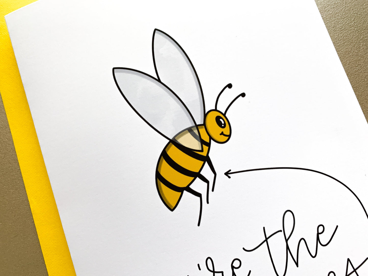You're the Bee's Knees Valentine's Day Card by StoneDonut Design