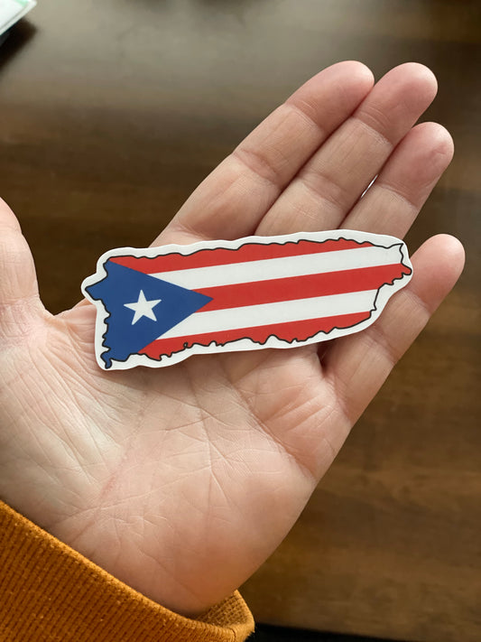 Puerto Rico Flag Vinyl Sticker