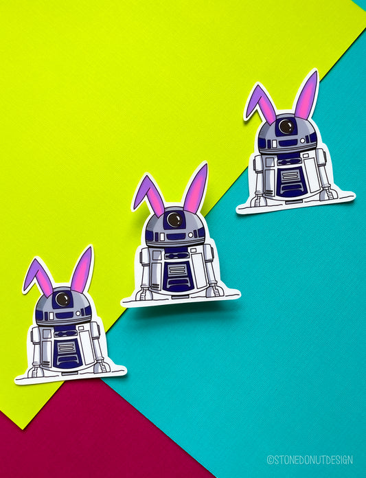 R2D2 Bunny Vinyl Sticker