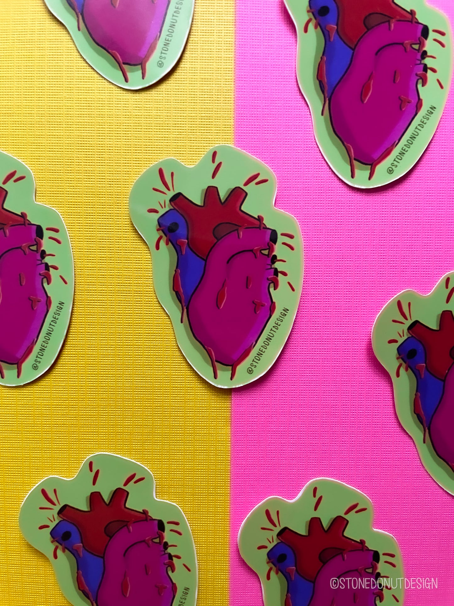 Anatomical Heart Vinyl Sticker