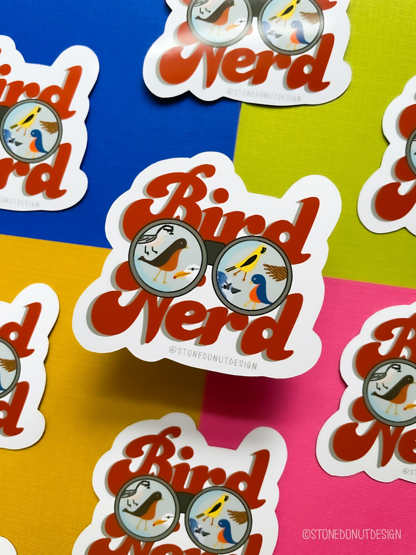 Bird Nerd Vinyl Sticker or Magnet