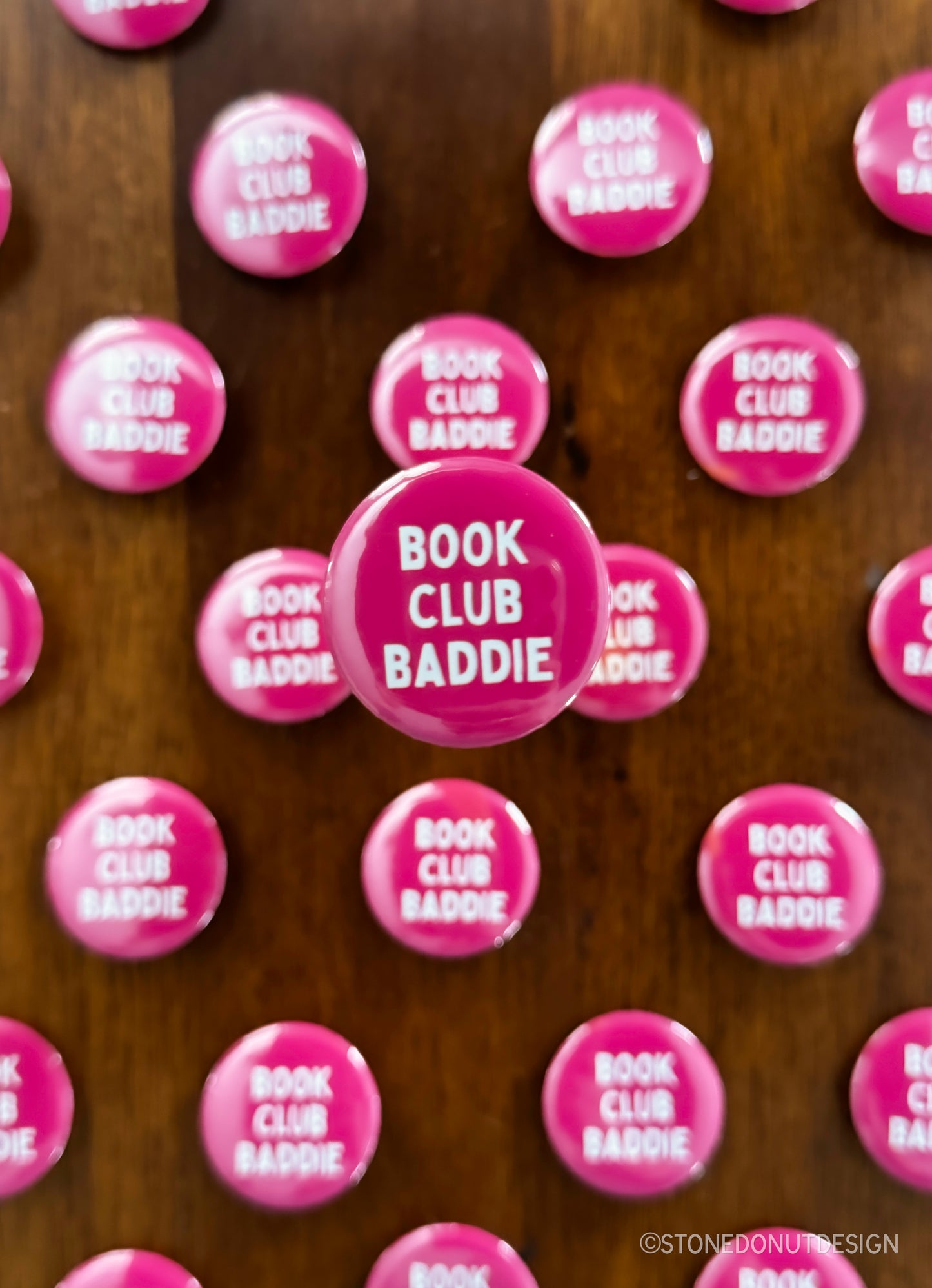 Book Club Baddie Pinback Button