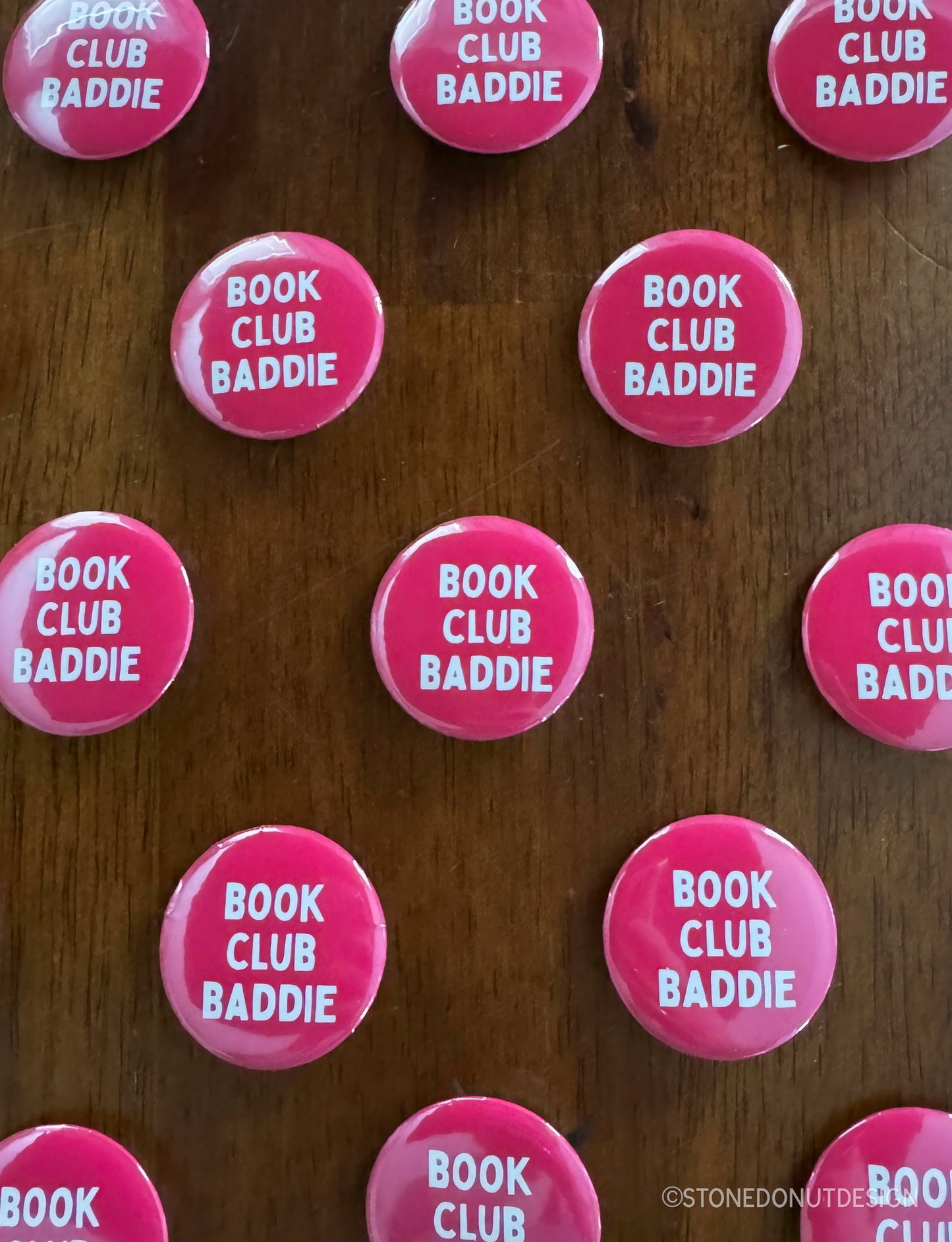 Book Club Baddie Pinback Button