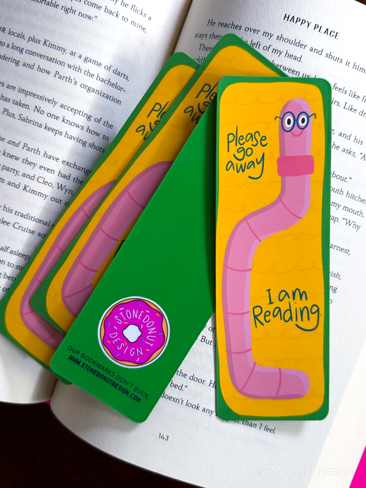 Bookworm Matte Bookmark