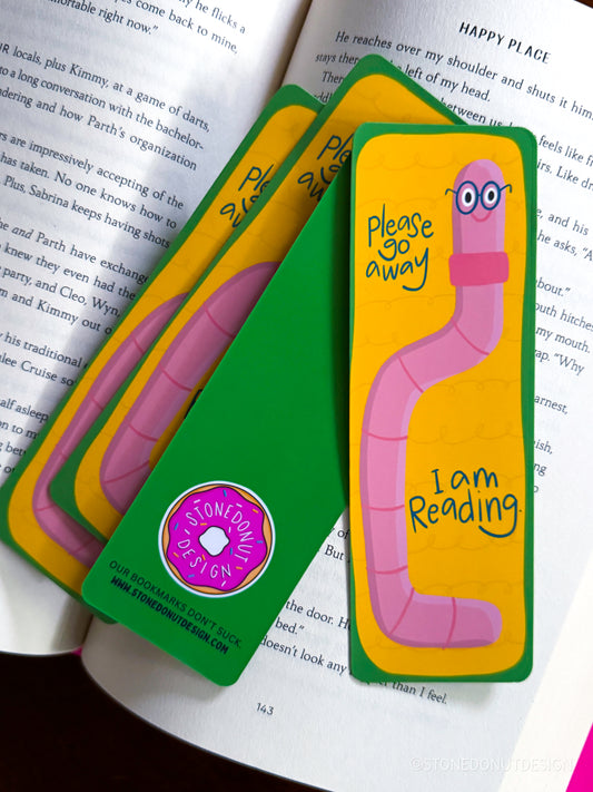 Bookworm Matte Bookmark