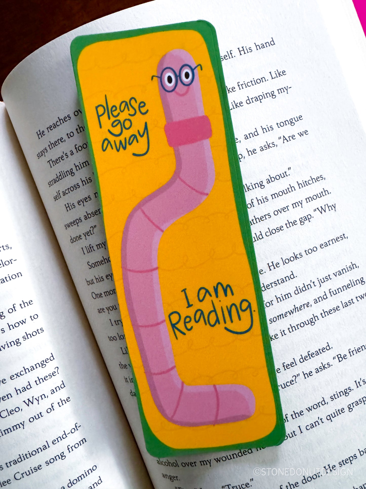 Bookworm Matte Bookmark